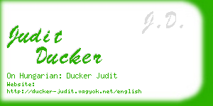 judit ducker business card